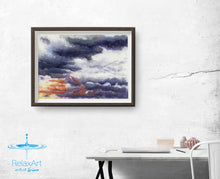 Carica l'immagine nel visualizzatore di Gallery, Acquerello Originale Fuoco 01 - relaxart.it