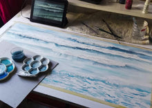 Carica l'immagine nel visualizzatore di Gallery, Acquerello Originale Pano Acqua 01 - relaxart.it